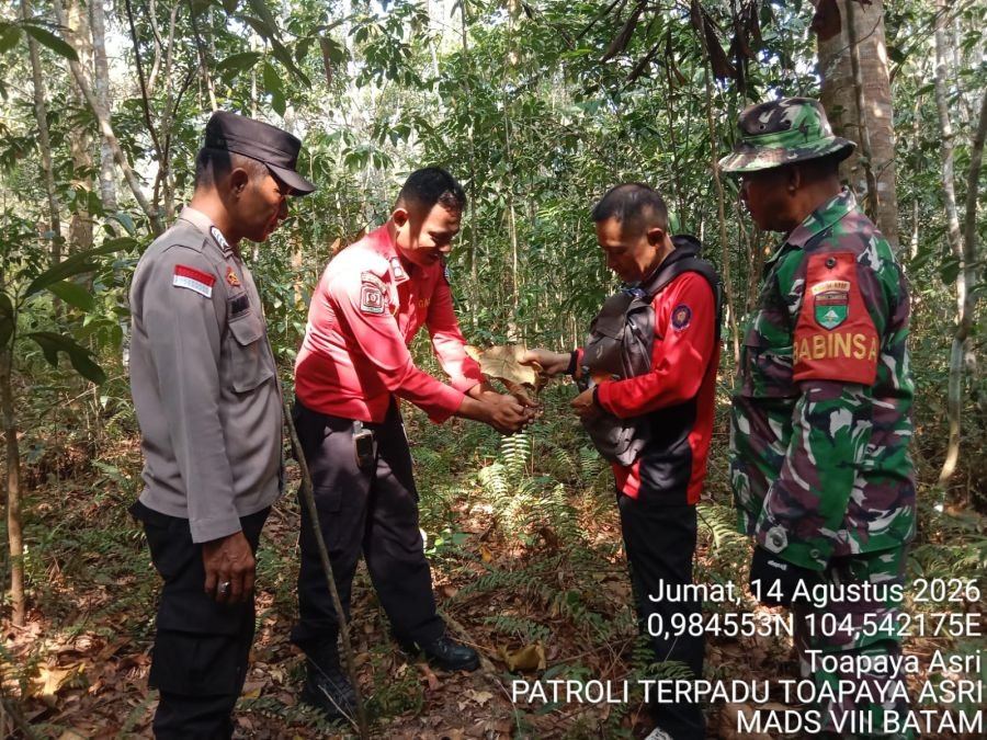 Jaga Kelestarian Alam, Babinsa Toapaya Utara Kembali Laksanakan Patroli Terpadu Bersama KLHK