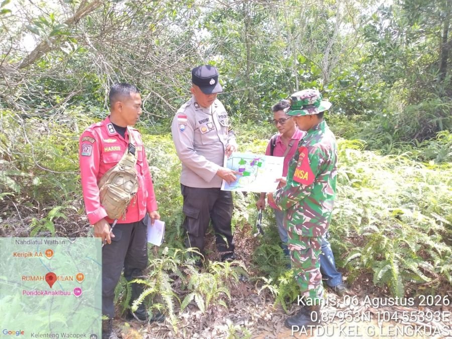 Jaga Kelestarian Sumber Daya Alam, Babinsa Mapur Laksanakan Patroli Terpadu Bersama Manggala Agni