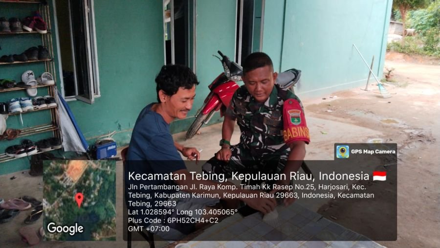 Jaga Kemanunggalan, Babinsa Harjosari Komsos Dengan Warga Bangun Sari