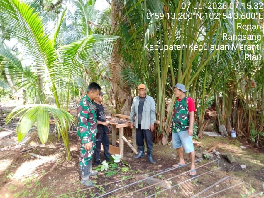 Jaga Keutuhan NKRI, Babinsa Koramil 02 Tebing Tinggi Gelar Komsos di Desa Repan