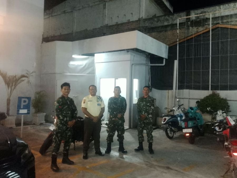 Jaga Kondusifitas, Koramil 02 Tebing Tinggi Patroli Gereja dan Objek Vital di Selatpanjang
