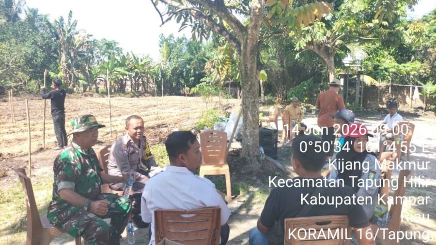 Jaga Kondusifitas Wilayah Babinsa Koramil 16/Tapung Laksanakan Himbauan Jauhi Narkoba