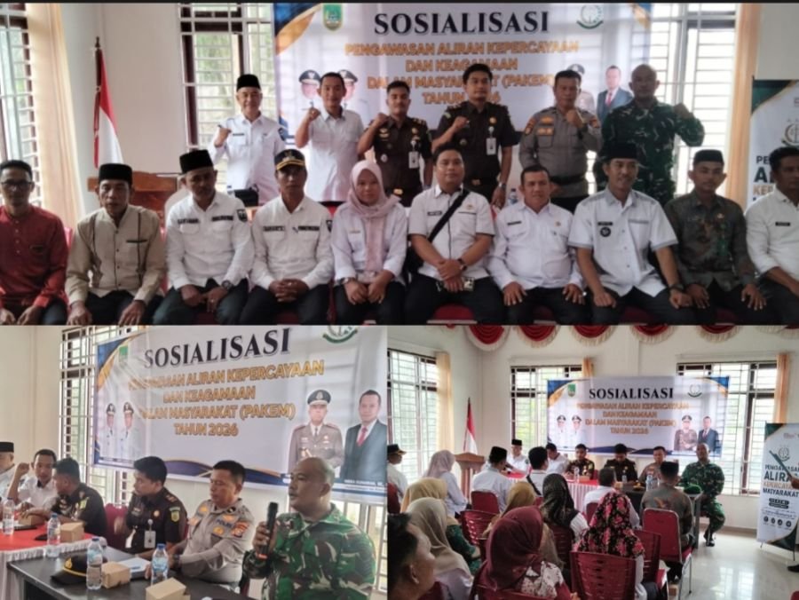 Jaga Kondusifitas Wilayah, Danpos Koramil 0321-01/Bangko Hadiri Sosialisasi Pakem di Sinaboi
