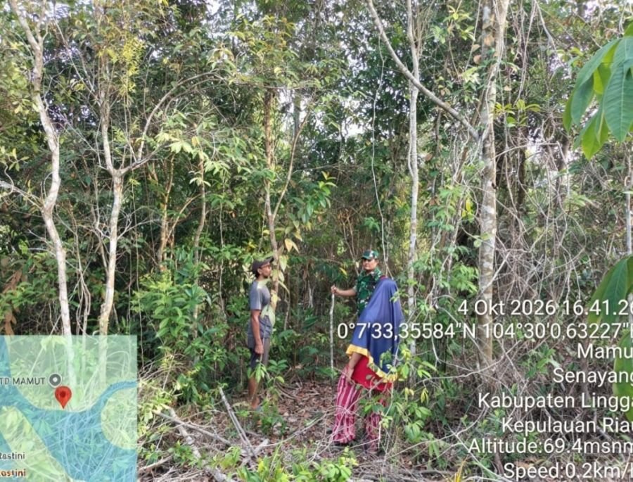 Jaga Lingkungan dan Keselamatan Warga, Babinsa Mamut Gencarkan Patroli Kampung dan Lahan