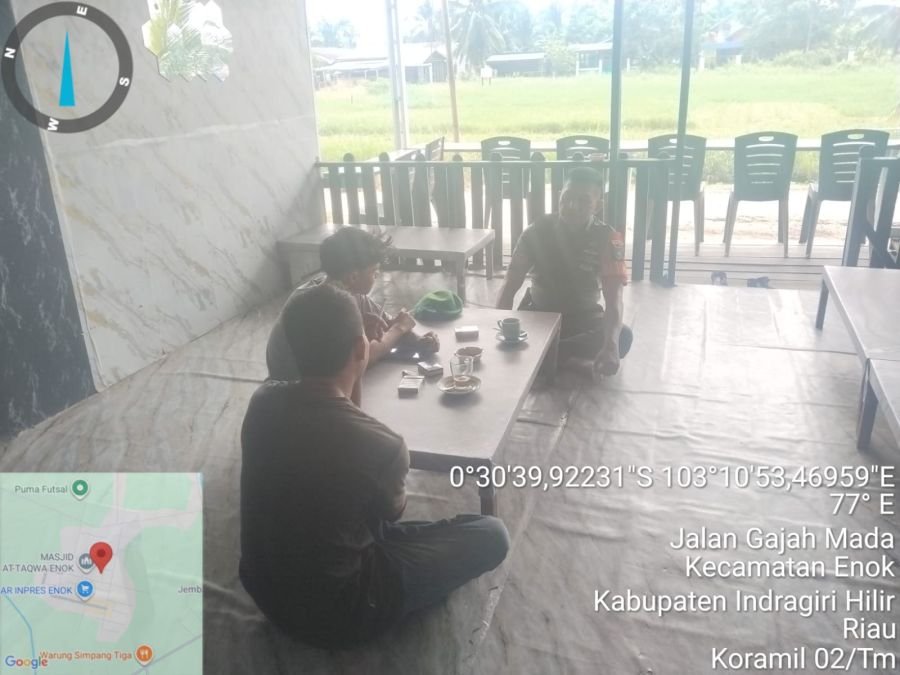 Jaga Stabilitas Desa, Babinsa Rantau Panjang Ajak Warga Aktif Laporkan Haljo