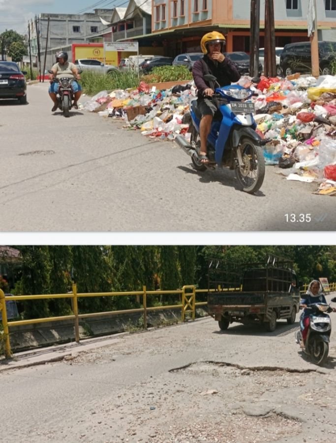 Jalan Rusak dan Sampah Jadi PR Besar Pemko Pekanbaru, Mampukah Agung Nugroho tepati Janji? 