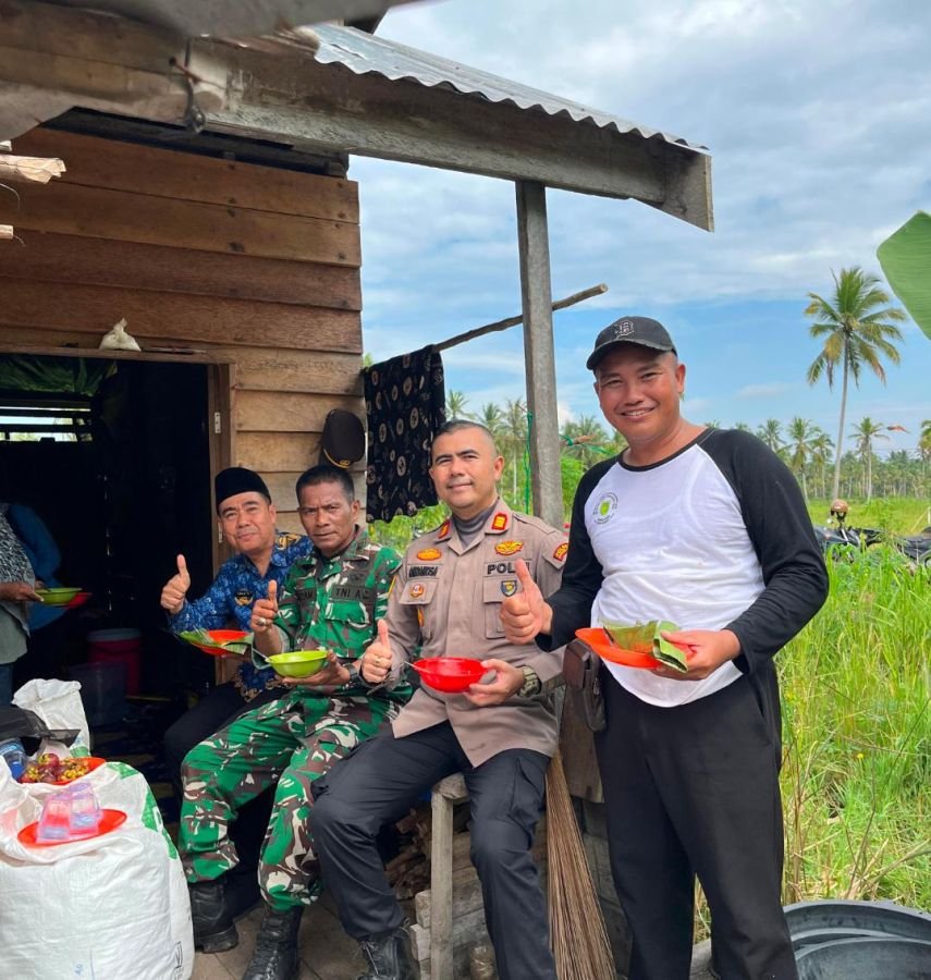 Jalin Keakraban dengan Pemangku Kepentingan, Danposramil 01/Tembilahan Perkuat Stabilitas Daerah