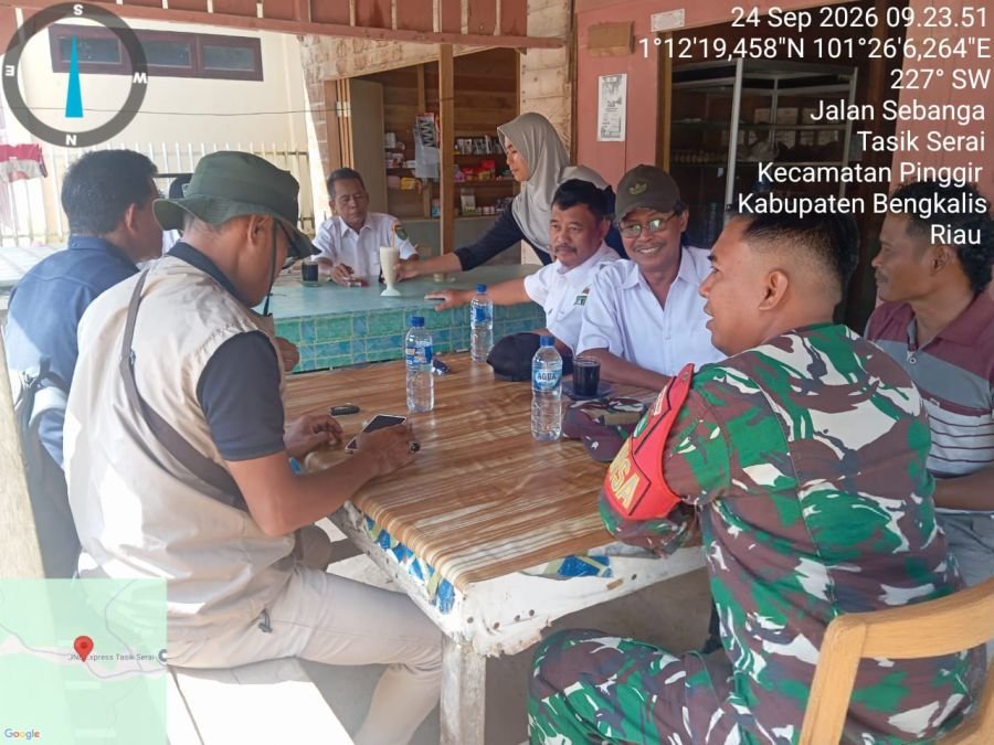 JALIN SILATURAHMI DAN KEWASPADAAN, SERDA RIZA RAMDANI SAMBANGI WARGA DI TASIK SERAI