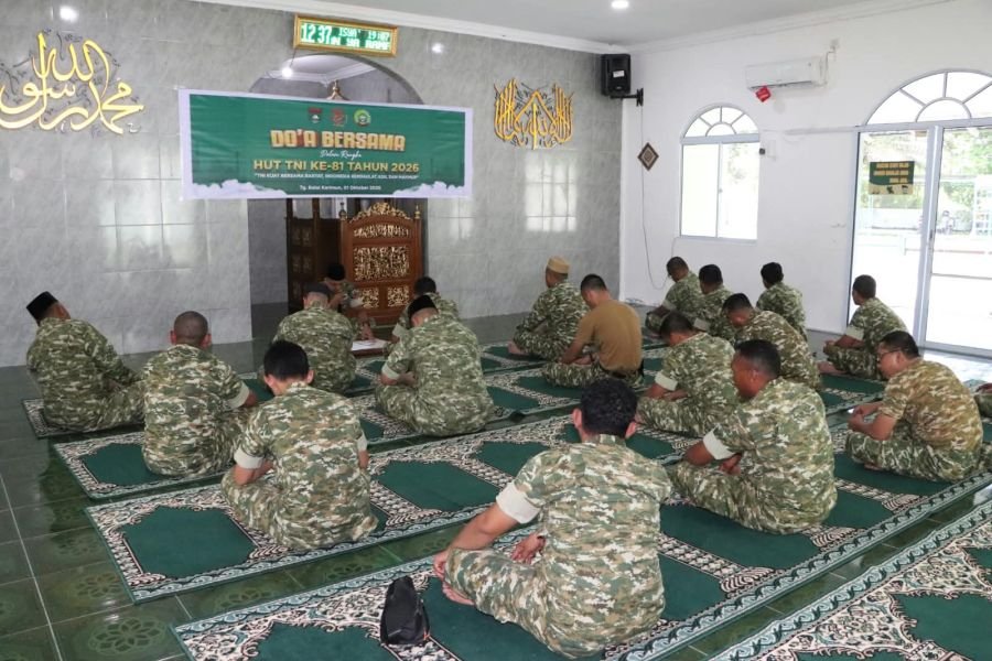 Jelang HUT TNI ke-81, Kodim 0317/TBK Gelar Doa Bersama