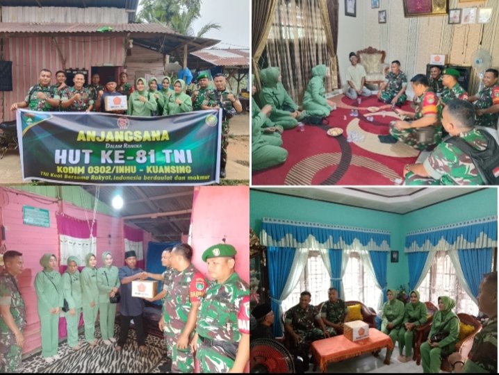 Jelang HUT TNI ke-81, Koramil 02/KT Sambangi Tokoh Masyarakat