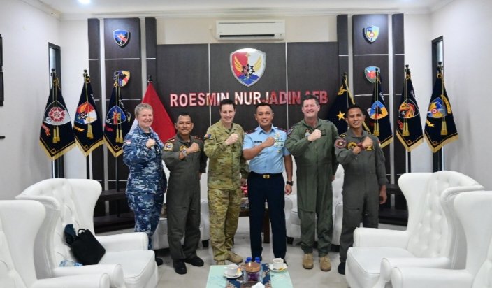 Jelang Latma Elang Ausindo, Atase Pertahanan Australia Kunjungi Lanud RSN