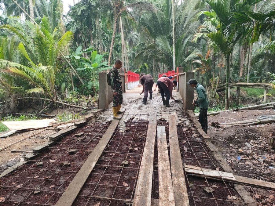 Jembatan Beton Sungai Gantang Hampir Rampung, Oprid Capai 95 Persen