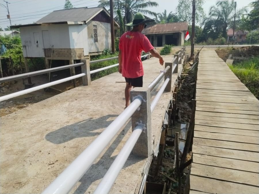 Jembatan Beton Tahap VIII Kuala Mulia Masuk Tahap Finishing