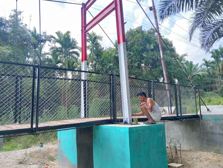 Jembatan Gantung Garuda Sanglap Hampir Rampung, Progres Tembus 96,20 