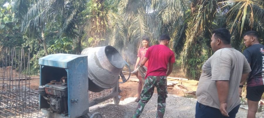 Jembatan Gantung Garuda Tahap V di Desa Talang Pring Jaya Capai Progres 40 Persen