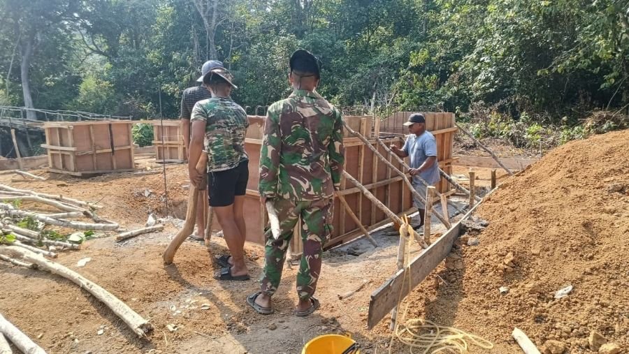 Jembatan Gantung Garuda Tahap V Talang Perigi Capai Progres 40 Persen