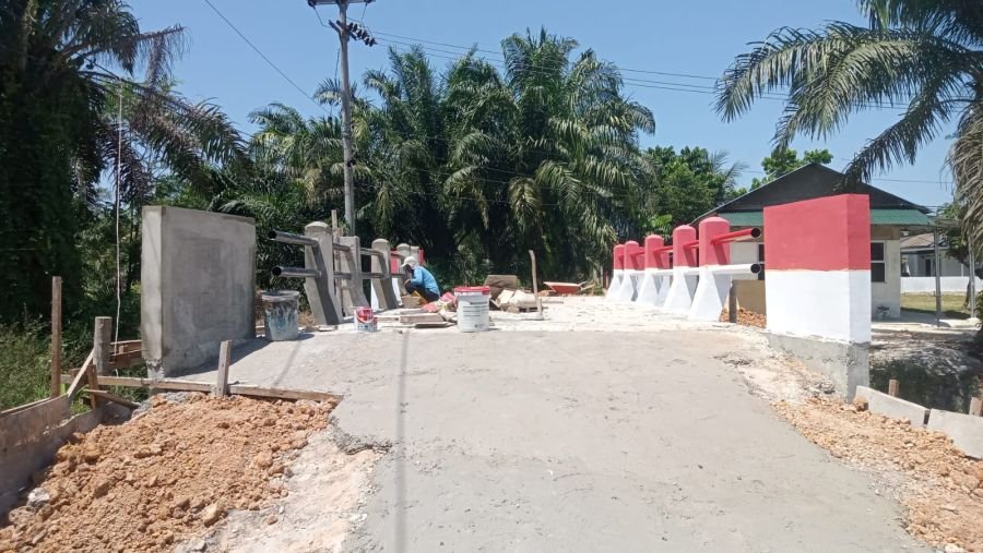 Jembatan Garuda Beton Simpang Tiga Terus Berprogres, Akses Warga Segera Terbantu