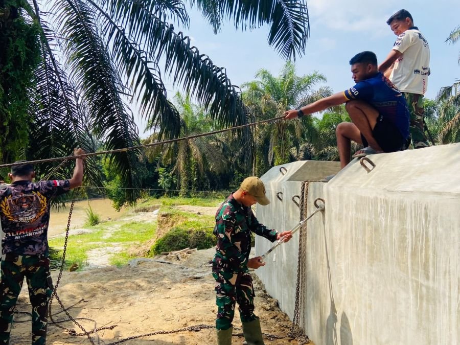 Jembatan Garuda Tahap III Masuki Pemasangan Pilon dan Sling