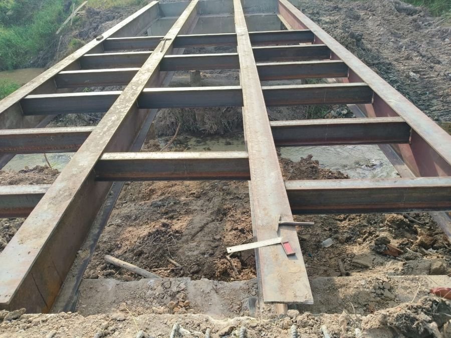 Jembatan Garuda Tahap VI Dibangun Untuk Pulihkan Akses Warga di Wilayah Tapung