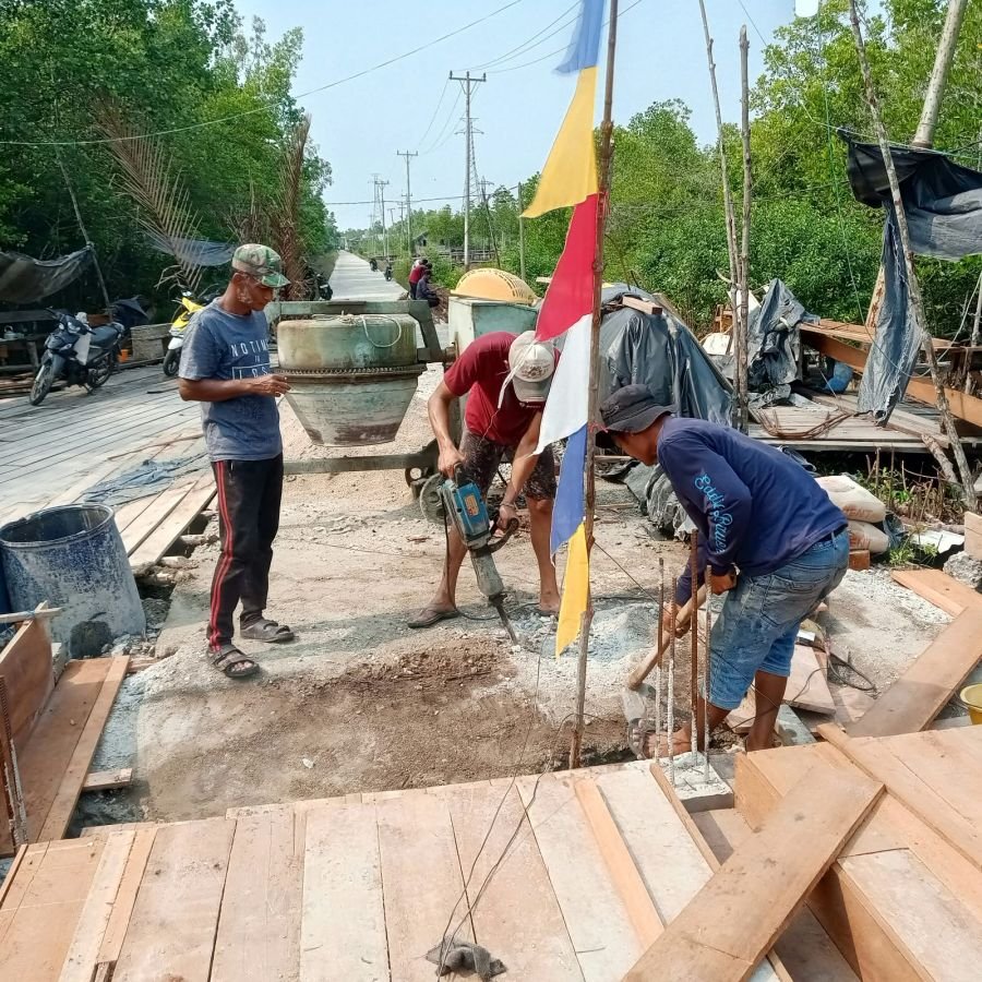 Jembatan Garuda Terus Dikebut, Progres Capai 50 Persen, Harapan Warga Semukut dan Batang Meranti Sem