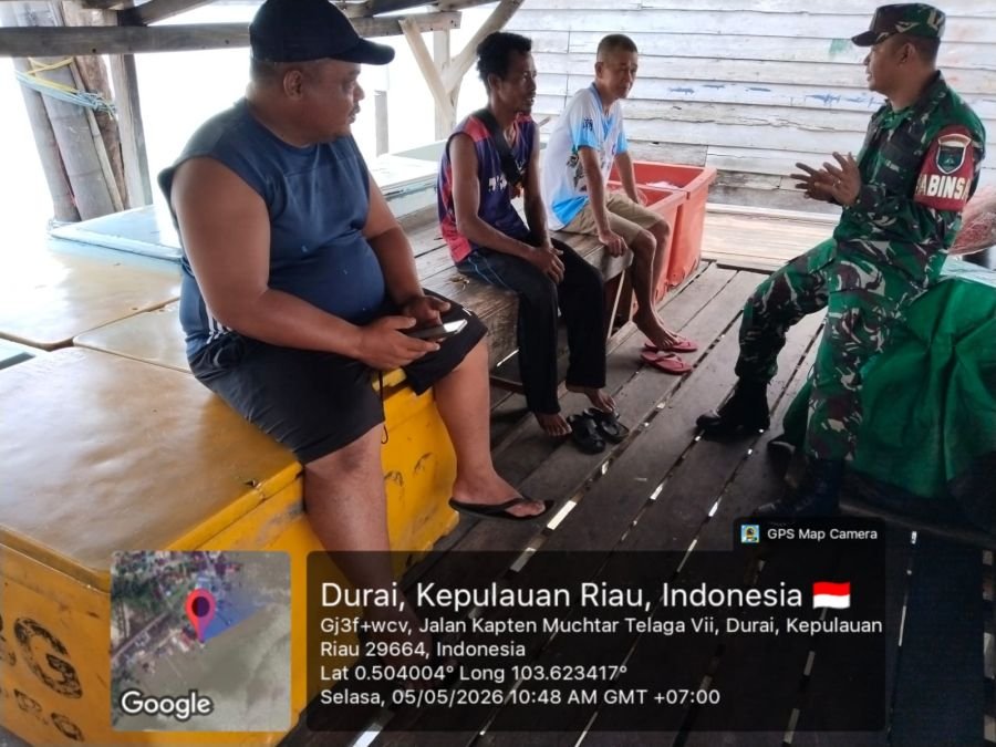 Kabut Tekan Hasil Nelayan, Babinsa Turun Serap Aspirasi