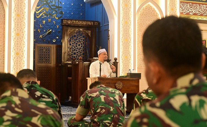 Kajian Dhuha Lanud RSN: Perkokoh Iman, Wujudkan Prajurit Tangguh dan Berintegritas