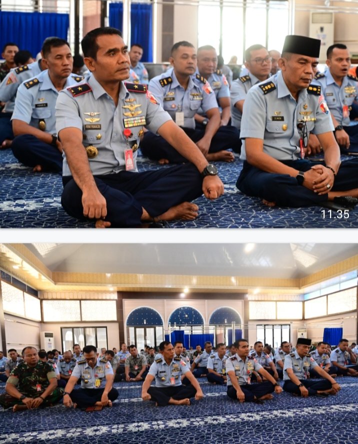 Kajian Dhuha Ramadan di Lanud Roesmin Nurjadin: Meraih Keberkahan di Sepuluh Malam Terakhir