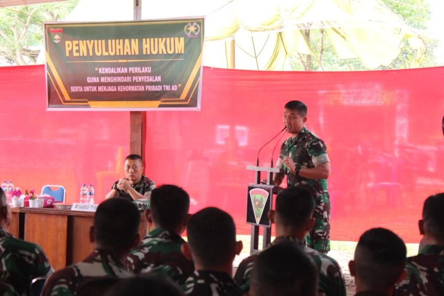 Kakumdam XIX/TT Tekankan Kesadaran Hukum Prajurit di Yonif 851/BBC