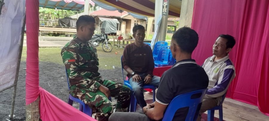 Kampung Pancasila Jadi Ruang Silaturahmi, Babinsa Koramil 06/Merbau Pererat Kebersamaan dengan Warga