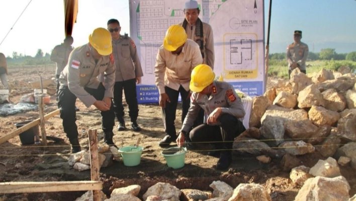 Kapolda Aceh Letakkan Batu Pertama Perumahan Meutuah Residen