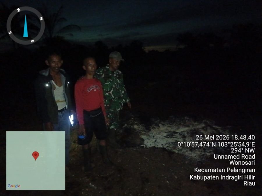 Karhutla Desa Wonosari Padam, Serma Sugianto Temukan Penyebab dari Bakar Sampah