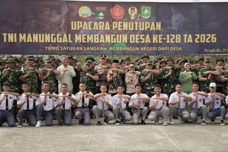 Kasdam XIX/TT Tutup TMMD ke-128 di Bengkalis, 100 Persen Target Tercapai