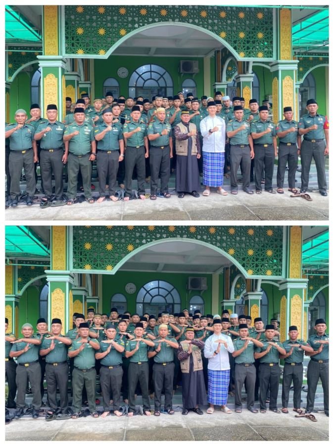 KASDAM XIX/TUANKU TAMBUSAI HADIRI GSSB BERSAMA PRAJURIT YONIF TP 898/PC DAN MASYARAKAT DI KUOK