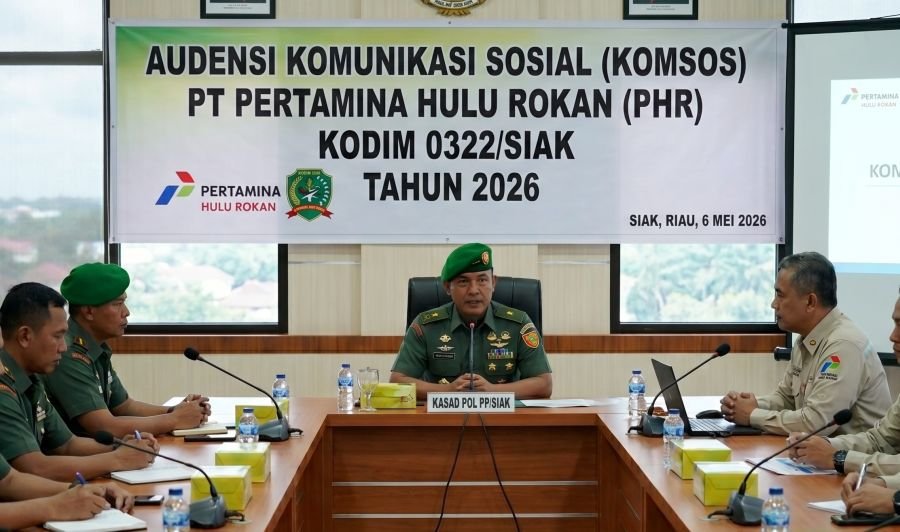 Kasdim 0322/Siak Hadiri Audensi Komsos PHR,  Sinergi Pulihkan 250 Lokasi TTM