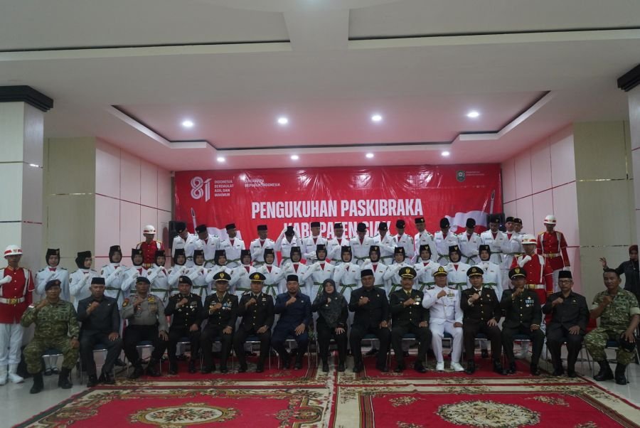 Kasdim 0322/Siak Turut Hadir Dalam Pengukuhan Paskibraka Kabupaten Siak Tahun 2026.