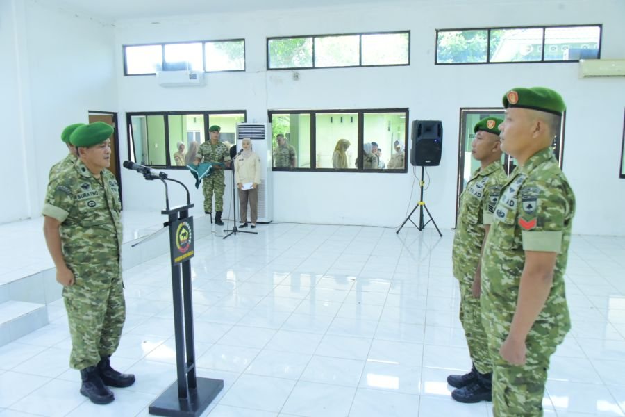 Kasdim Pimpin Korps Kenaikan Pangkat Prajurit Kodim 0303/Bengkalis