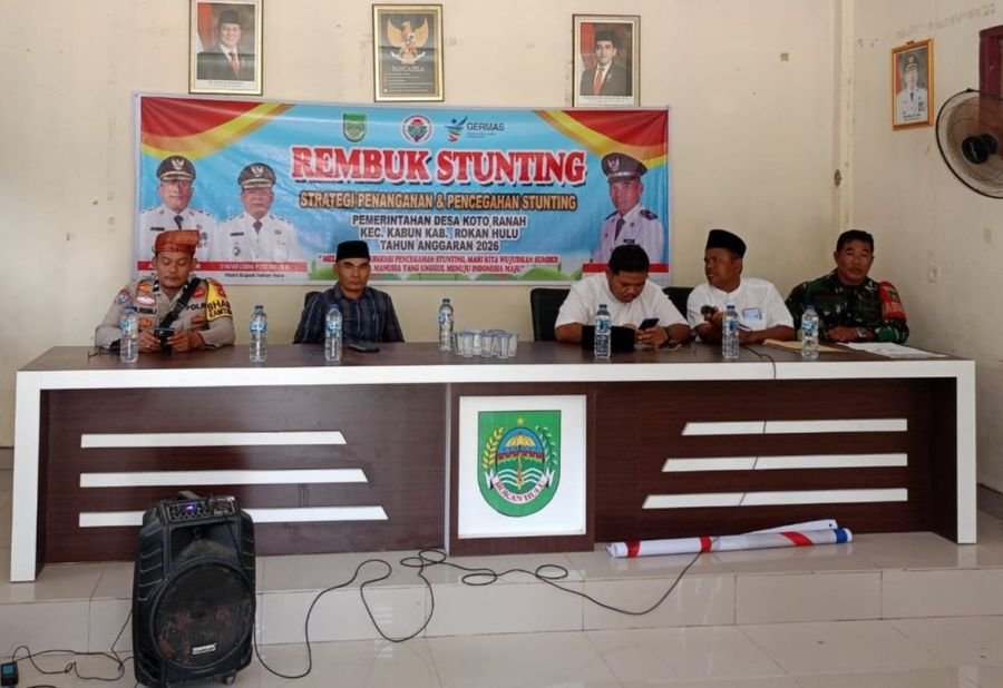 Kawal Kesehatan Generasi Penerus, Babinsa Koto Ranah Hadiri Rapat Rembuk Stunting