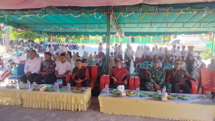 kegiatan acara perpisahan siswa siswi kelas VI.di SD Negri 008 Kep. labuhan papan,kec. tptm
