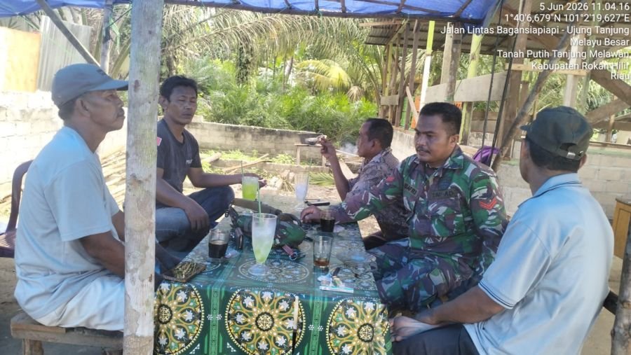 kegiatan Komunikasi Sosial di Kel. Melayu besar kota wilayah Koramil 0321-02/TP.