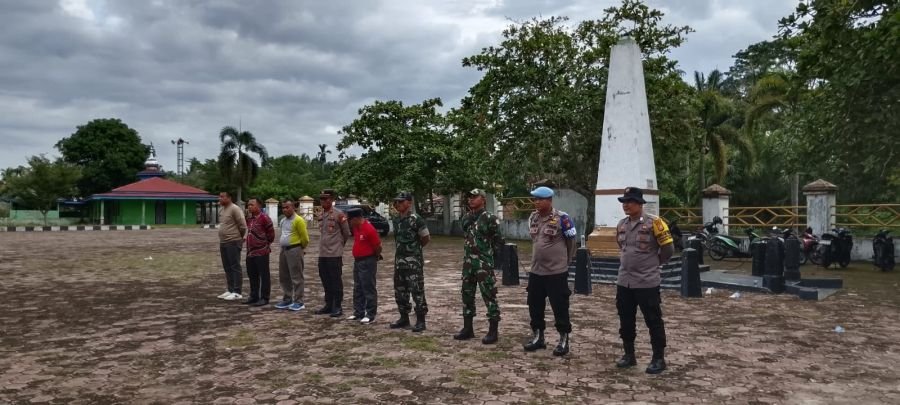 Kegiatan Pembukaan pelatihan paskibra THN 2026 di halaman kantor camat TPTM, kab. Rohil