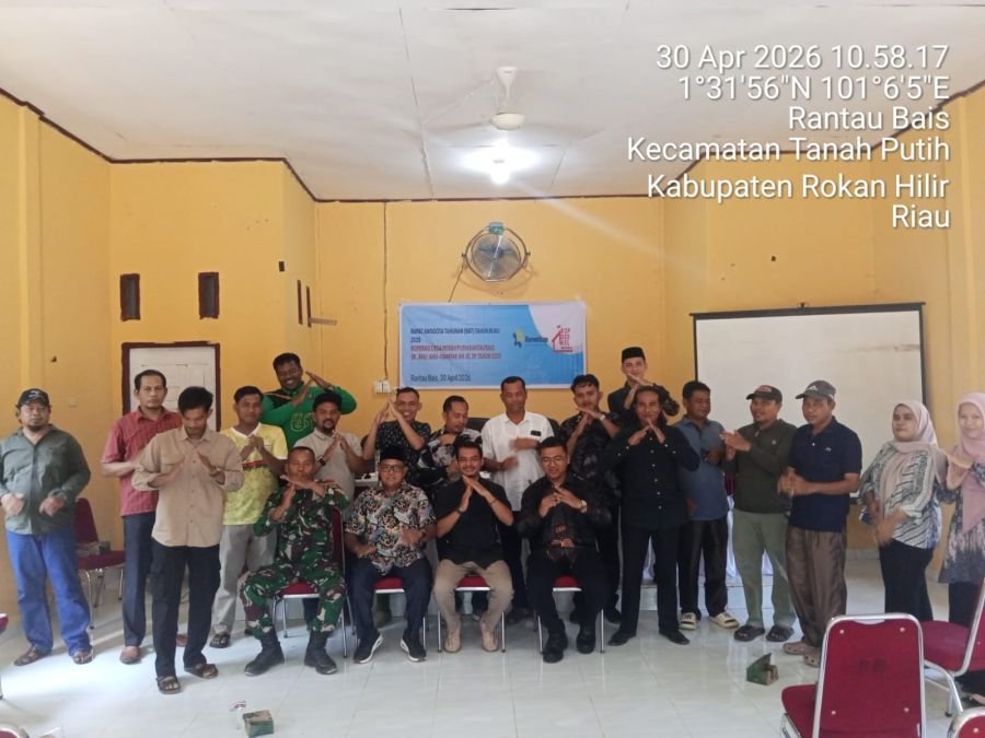 Babinsa Amankan RAT Koperasi Rantau Bais, Kegiatan Berjalan Kondusif