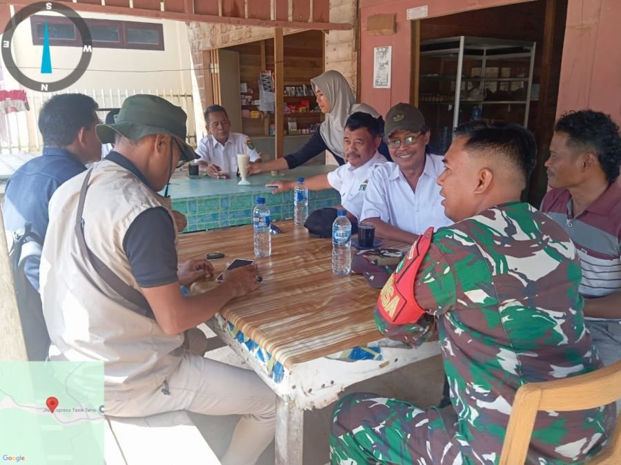 Kegiatan Serda Riza Ramadani mil/03 Mandau melaksanakan Sosialisasi bersama Masyarakat Sibangar
