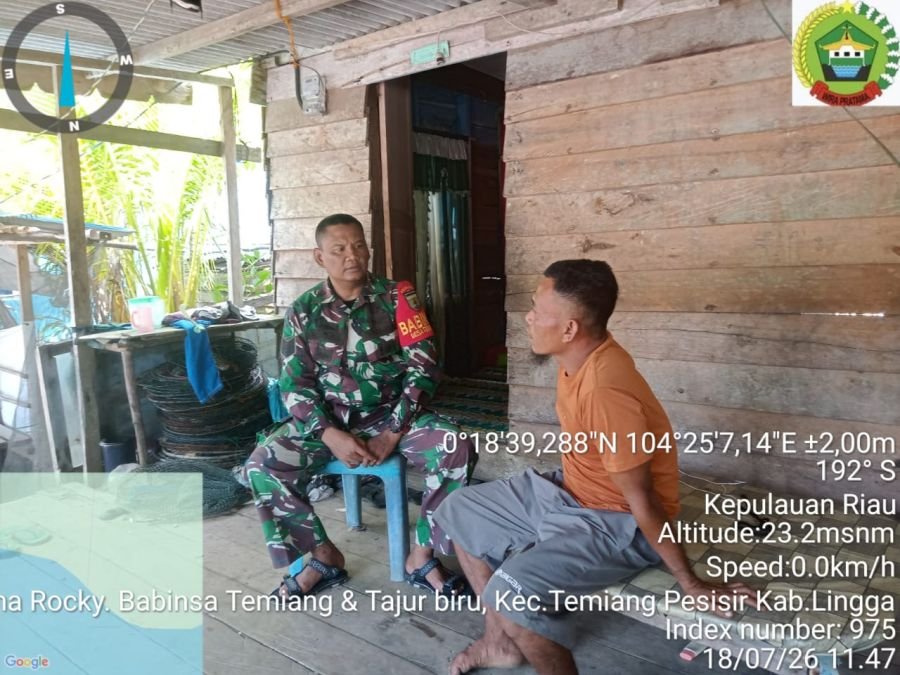 KEGIATAN SILATURAHMI DAN PEMBINAAN TERITORIAL SERTA PEMBAHASAN KENAIKAN HARGA IKAN BERSAMA WARGA PEN