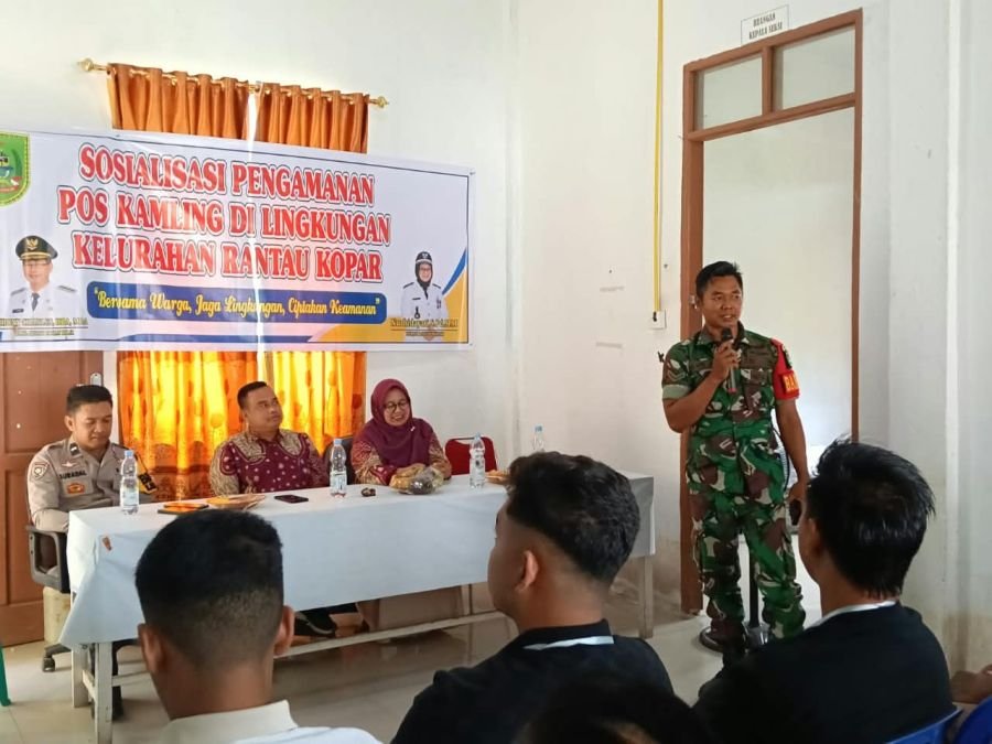 kegiatan Sosialisasi Pengamanan Pos Kamling kelurahan Rantau Kopar tahun 2026