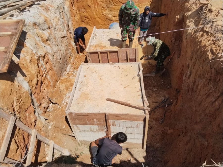 Kejar Target, Serka Irwanto Percepat Pembangunan Jembatan Garuda di Bangko Pusako ROKAN HILIR