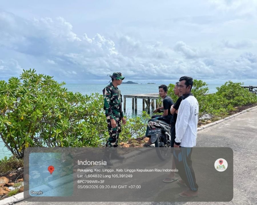 Kemarau Panjang dan Angin Kencang, Babinsa Ingatkan Warga Pekajang Waspada Karhutla