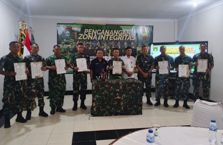 Kodam XIX/TT  Tegaskan Komitmen Antikorupsi, Brigif 89/GG Canangkan Zona Integritas Menu WBK