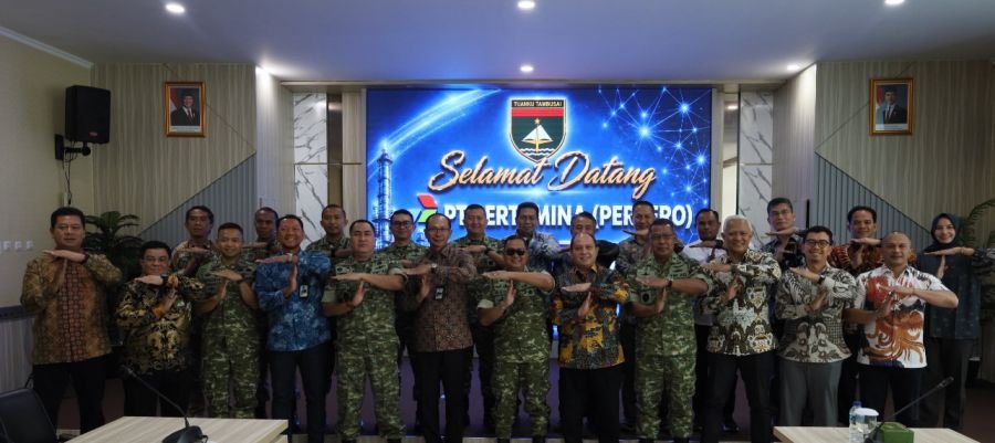 Kodam XIX/Tuanku Tambusai Perkuat Pengamanan Obvitnas, Pertamina Datangi Makodam di Pekanbaru