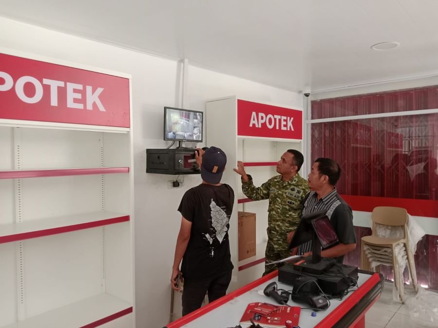 Kodim 0301/Pekanbaru Dukung Penguatan Keamanan KDKMP Melalui Pemasangan CCTV