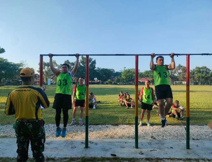 Kodim 0301/Pekanbaru Gelar Garjas Periodik, Uji Kesiapan Fisik Prajurit